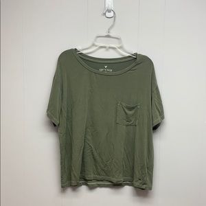 American Eagle Soft & Sexy Green Short Sleeve XS